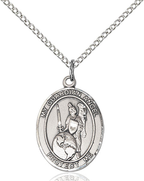 Sterling Silver Guardian Angel of the World Pendant