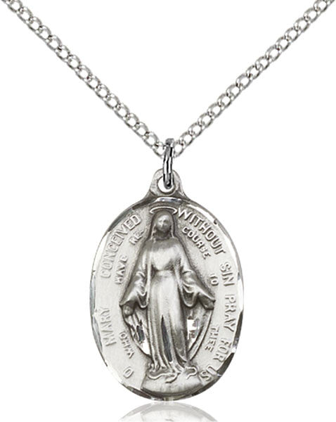 Sterling Silver Immaculate Conception Pendant