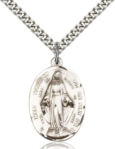 Sterling Silver Immaculate Conception Pendant