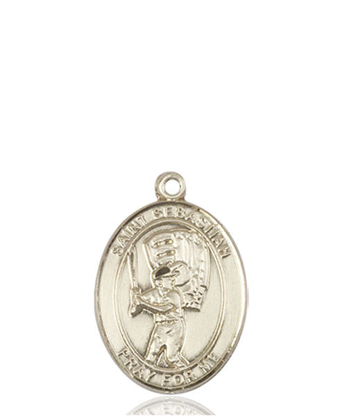 14kt Gold St. Sebastian / Baseball Medal