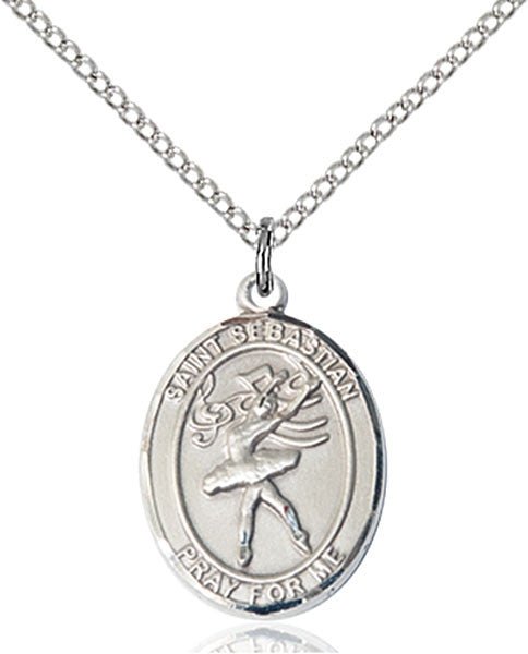 Sterling Silver St Sebastian / Dance Pendant