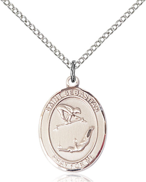 Sterling Silver St Sebastian / Gymnastics Pendant