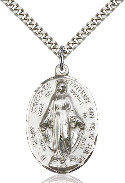 Sterling Silver Immaculate Conception Pendant