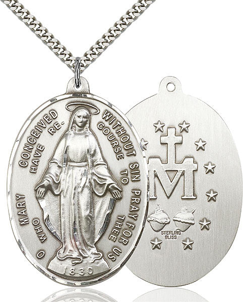 Sterling Silver Immaculate Conception Pendant