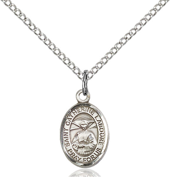 Sterling Silver St. Catherine Laboure Pendant