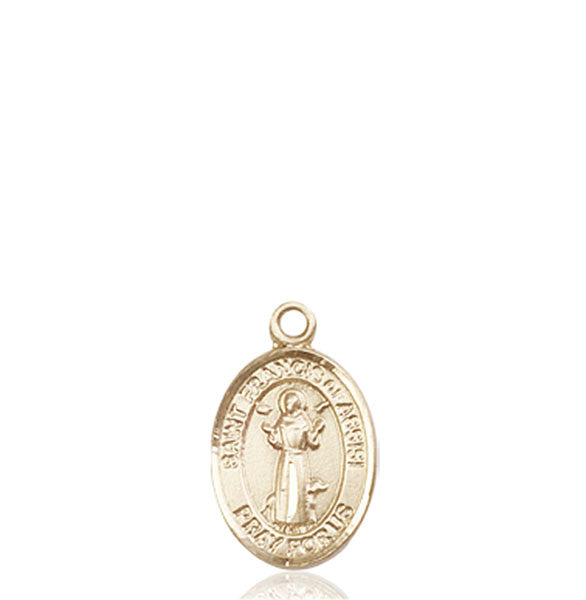 14kt Gold St. Francis of Assisi Medal