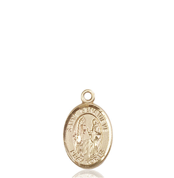 14kt Gold St. Genevieve Medal