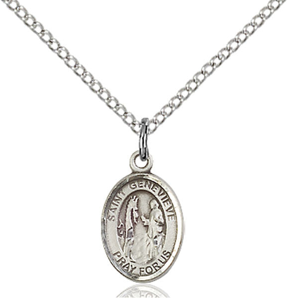 Sterling Silver St. Genevieve Pendant