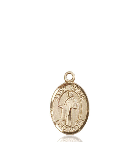 14kt Gold St. Justin Medal