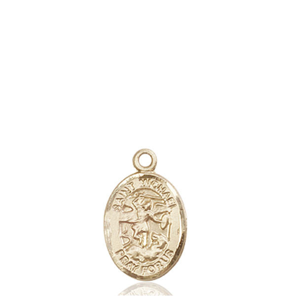 14kt Gold St. Michael the Archangel Medal