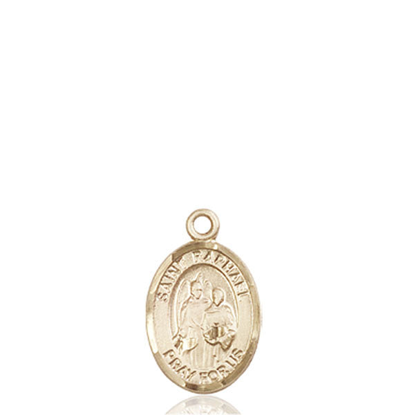 14kt Gold St. Raphael the Archangel Medal