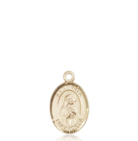 14kt Gold St. Rita of Cascia Medal