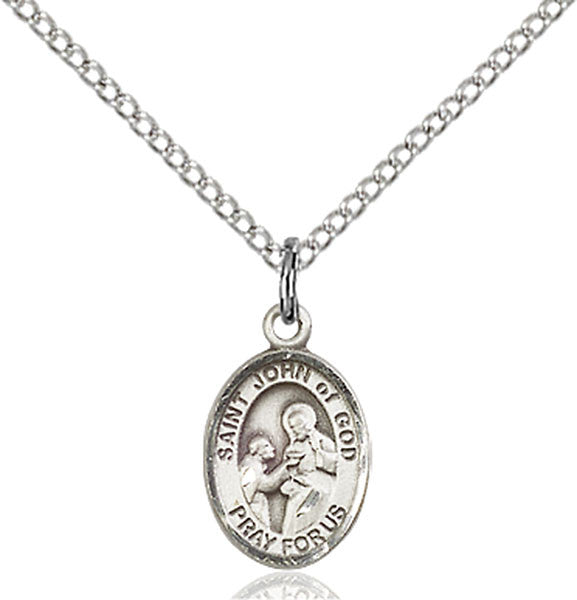 Sterling Silver St. John of God Pendant