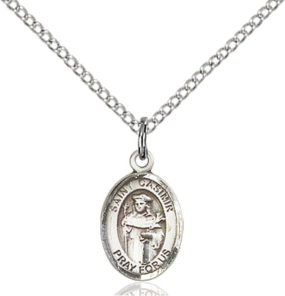 Sterling Silver St. Casimir of Poland Pendant