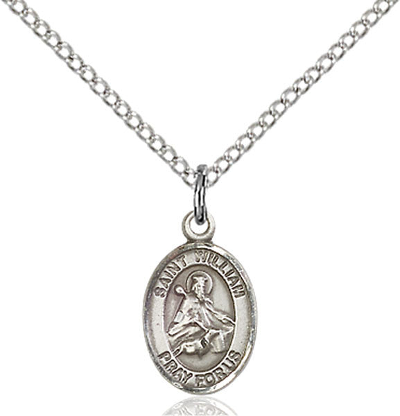 Sterling Silver St. William of Rochester Pendant