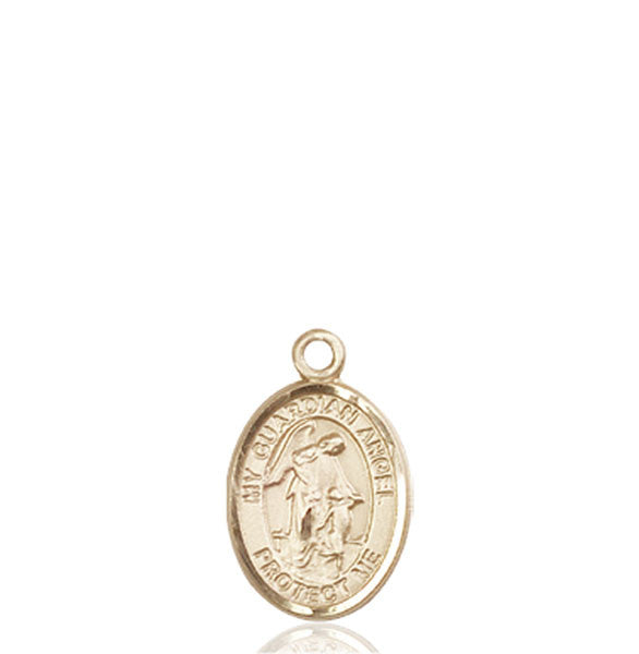 14kt Gold Guardian Angel Medal