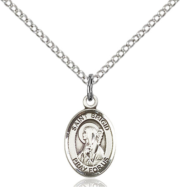 Sterling Silver St. Brigid of Ireland Pendant