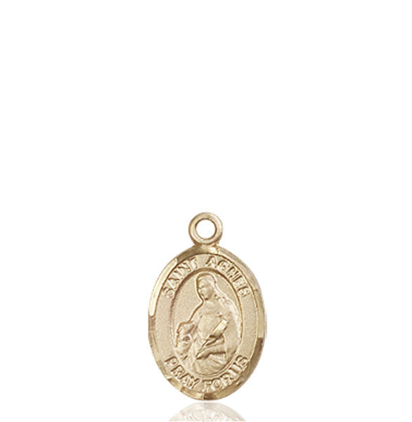 14kt Gold St. Agnes of Rome Medal