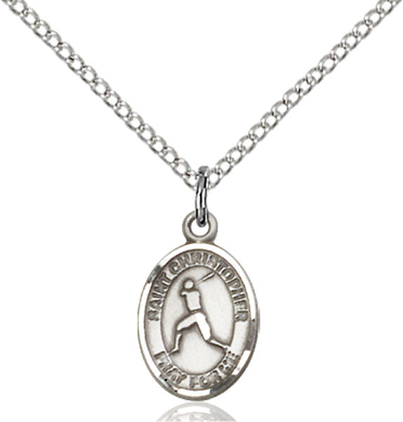 Sterling Silver St. Christopher Pendant