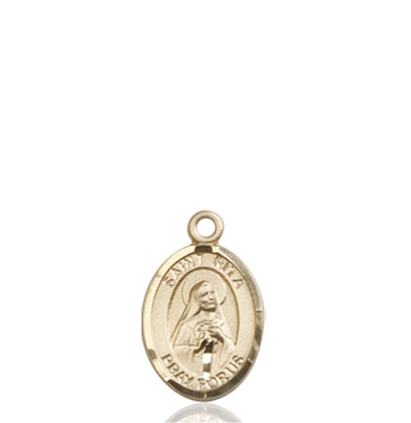 14kt Gold St. Rita of Cascia Medal