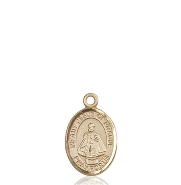 14kt Gold Infant of Prague Medal