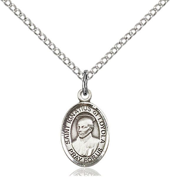 Sterling Silver St. Ignatius of Loyola Pendant