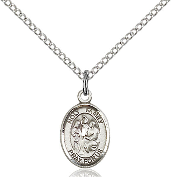 Sterling Silver Holy Family Pendant