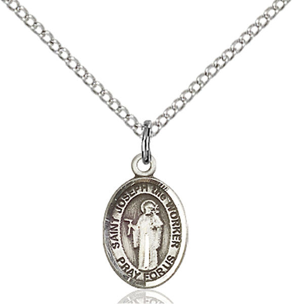 Sterling Silver St. Joseph The Worker Pendant