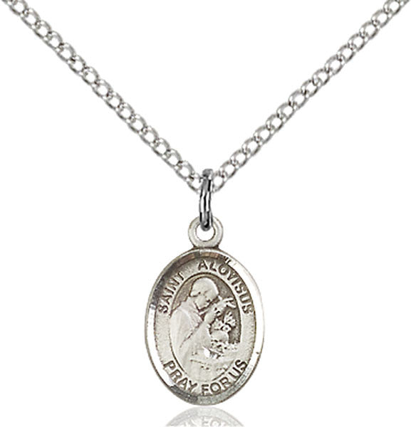 Sterling Silver St. Aloysius Gonzaga Pendant