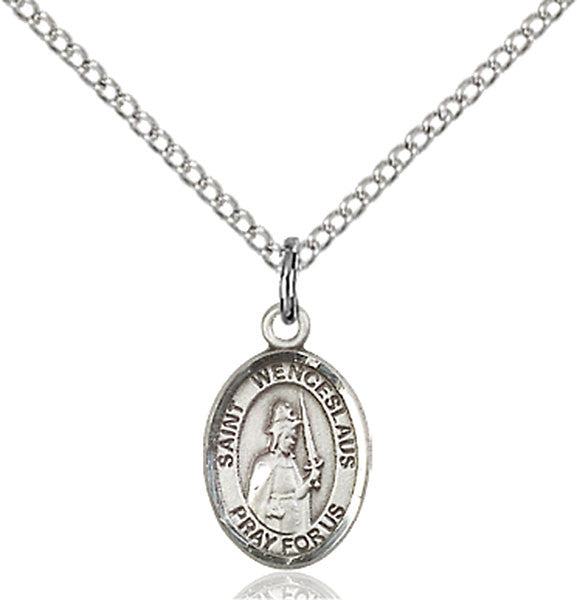 Sterling Silver St. Wenceslaus Pendant