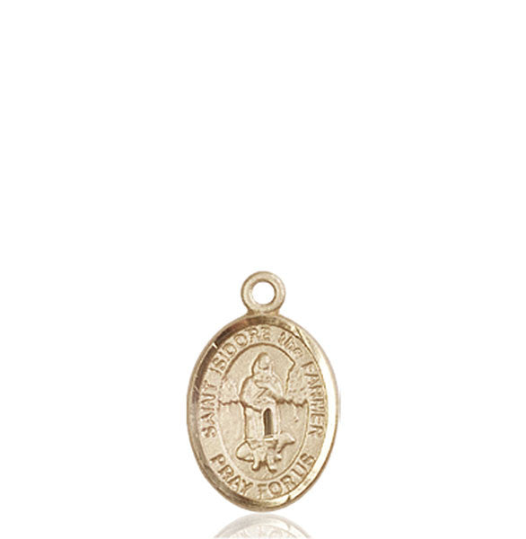 14kt Gold St. Isidore the Farmer Medal