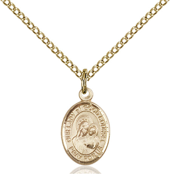 Gold Filled O/L of Good Counsel Pendant