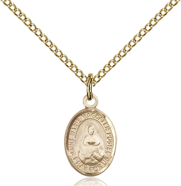 Gold Filled Marie Magdalen Postel Pendant