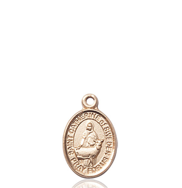 14kt Gold St. Catherine Of Sweden Medal