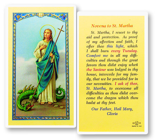 Santa Marta Novena Oración Santo