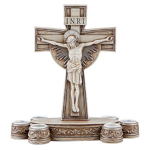 Crucifix Lenten Candle Holder