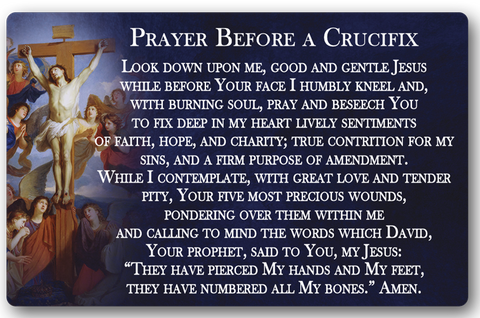 Oración ante un crucifijo