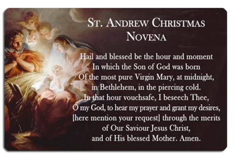 St. Andrew Novena ID Card